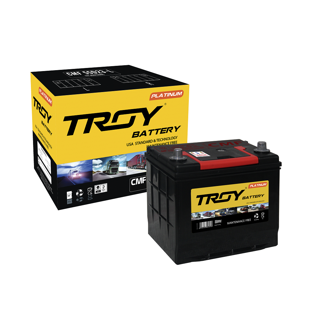 New 12V CMF 55D23 R Maintenance-Free Automotive Battery 100ah Capacity for Cars and Trucks for All Automobile Makes